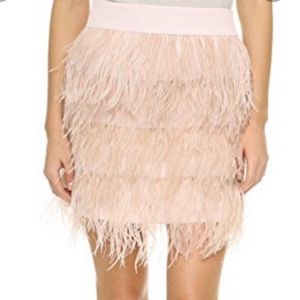 Club Monaco skirt with genuine feathers; never worn with tags